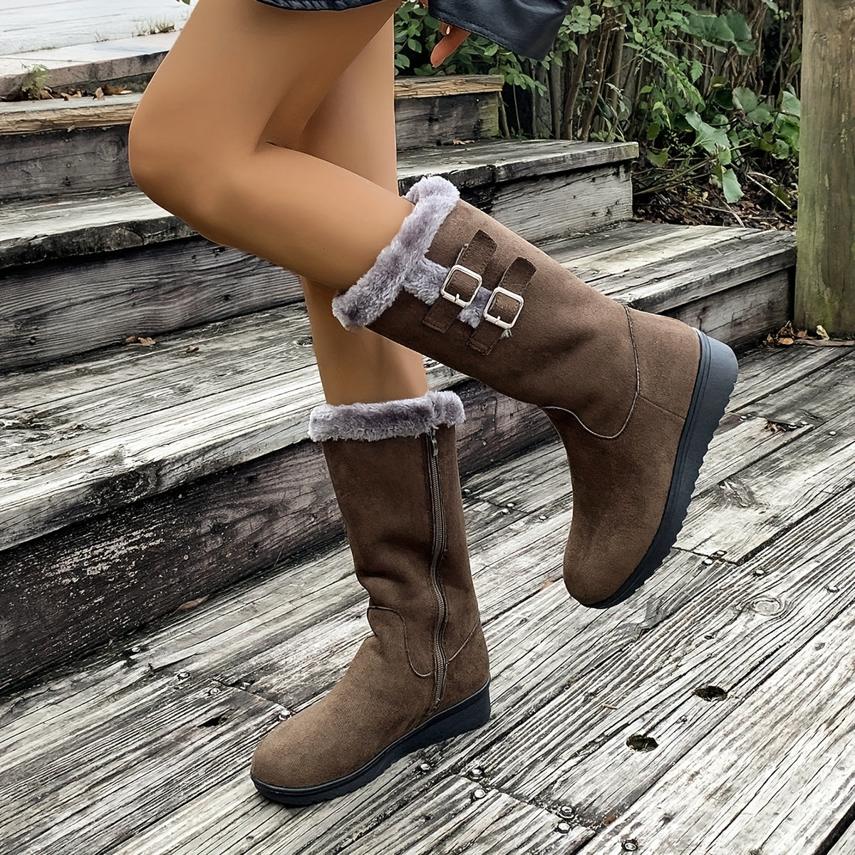 Fuzzy Boots for Women - Warm and Stylish for Cold Days