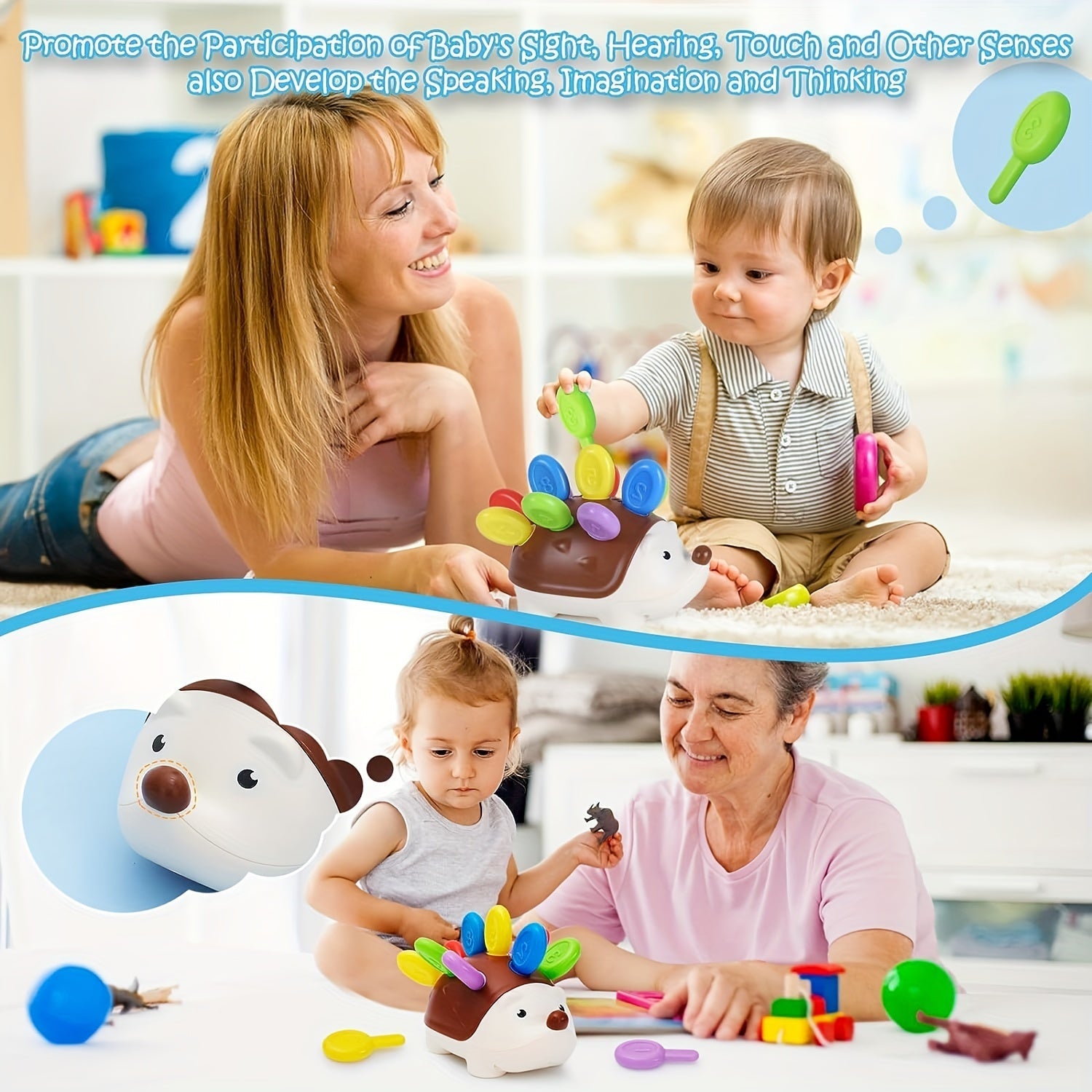 Cute Hedgehog Educational Toy – Learn and Play