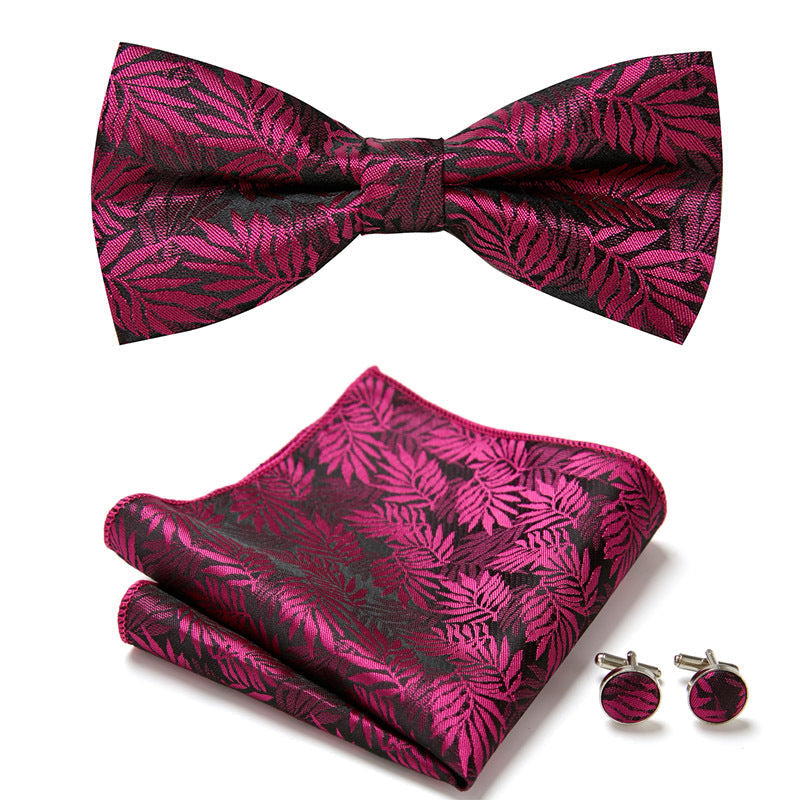 Elegant Bow Tie Set – Handcrafted with Matching Accessories