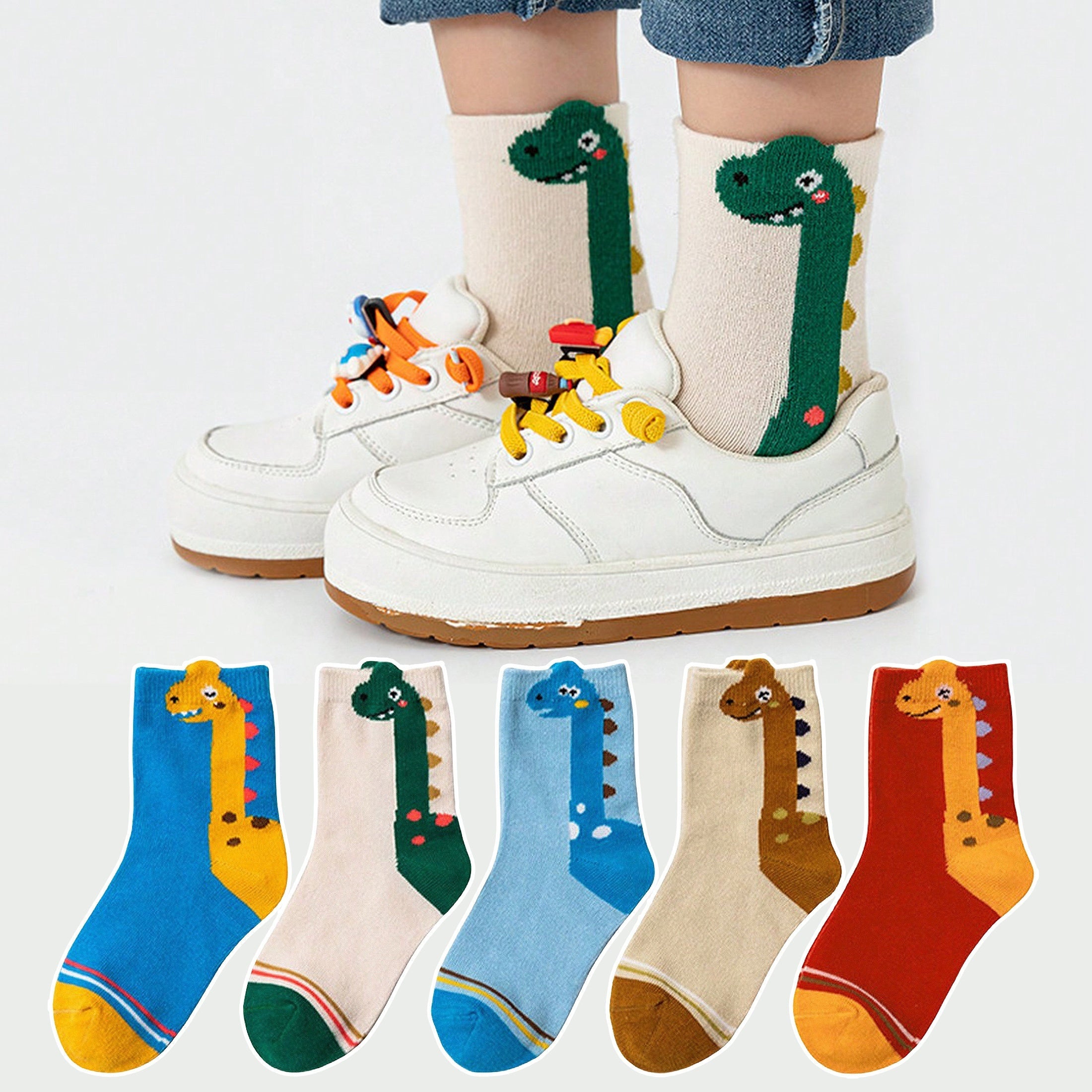 Dino Adventure Kids Socks - For Comfort and Playfulness