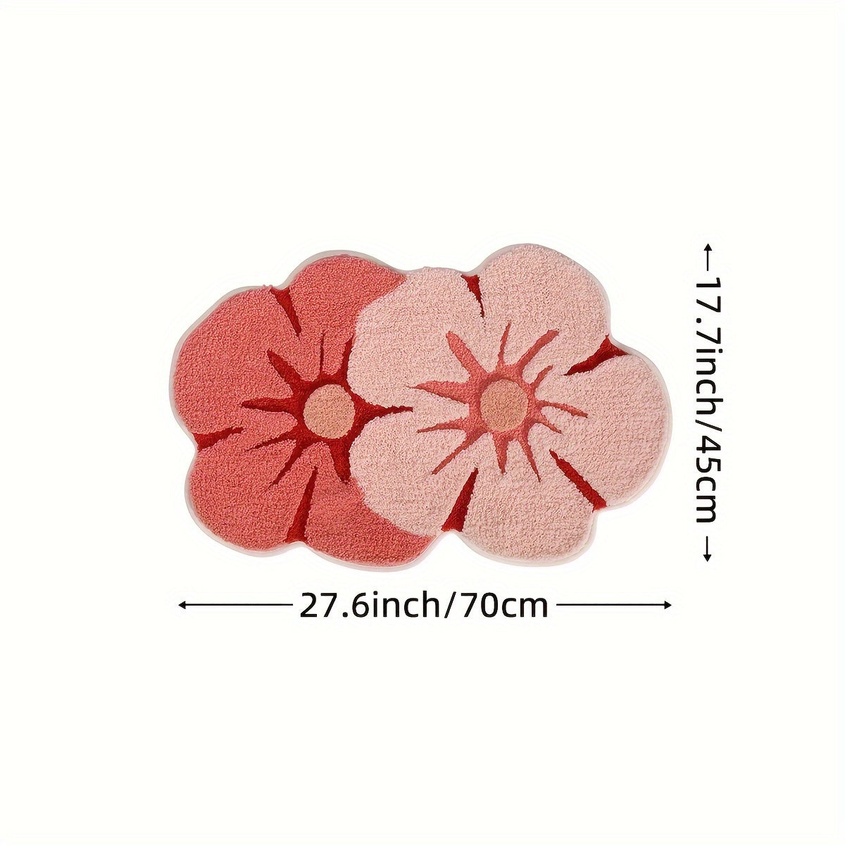 Fluffy Flower Bathroom Rug – Absorbent and Soft for Extra Comfort