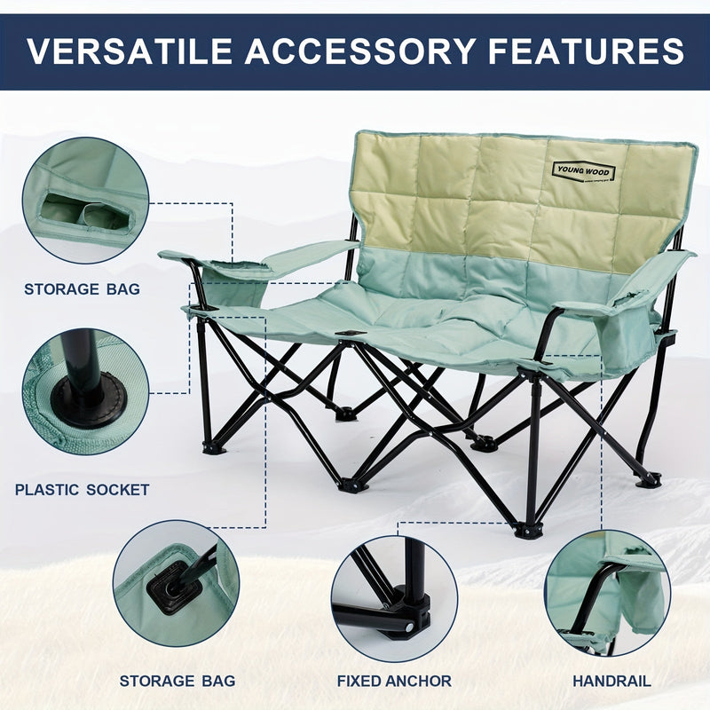 CampEase Loveseat Camping Chair – Luxury Seating Comfort for Two