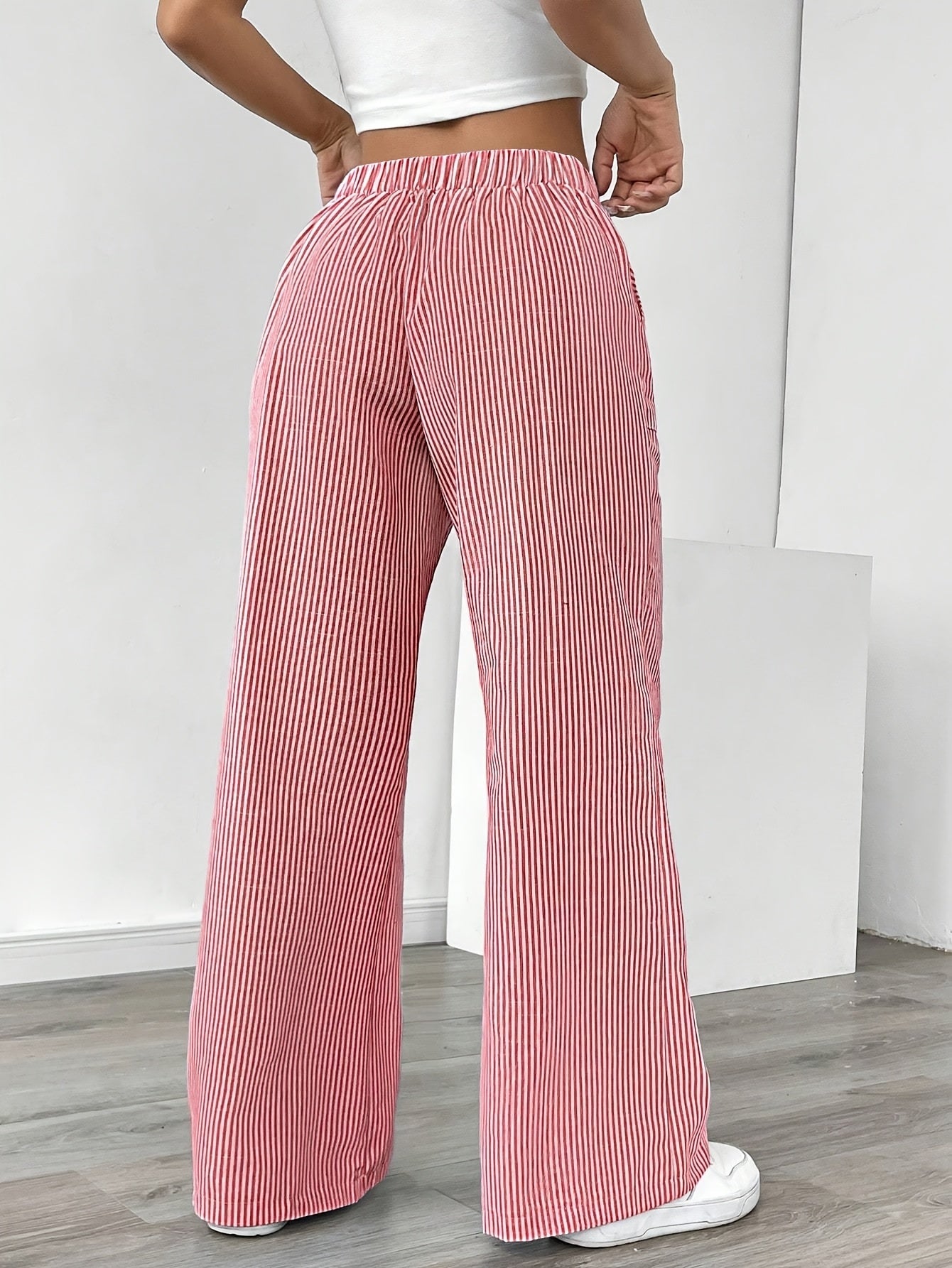 Ladies Wide Leg Trousers - Casual Comfort with Style