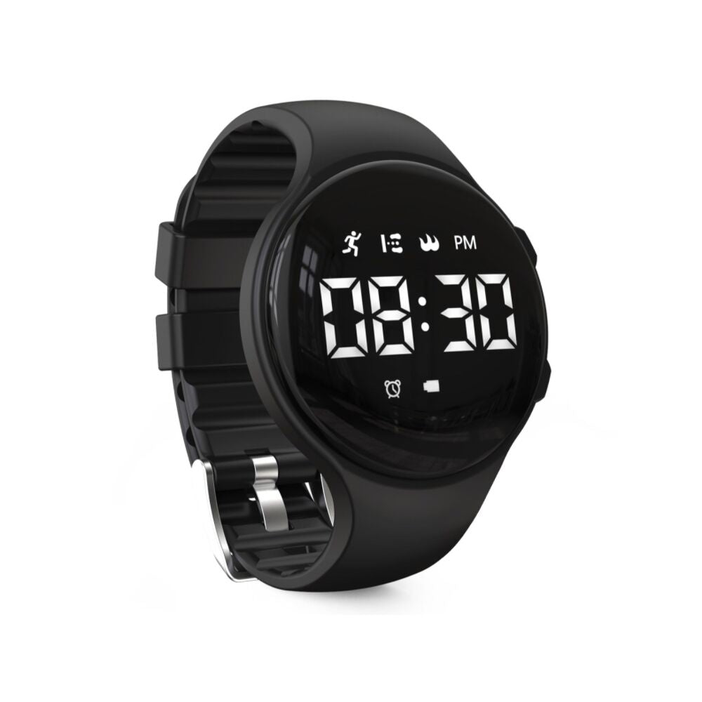 LED Digital Pedometer Watch with Vibrating Alarm – Fitness Tracker for Kids