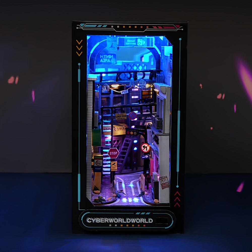 Cyberpunk DIY Cabin Kit – 3D Model for Home Decoration with Lighting