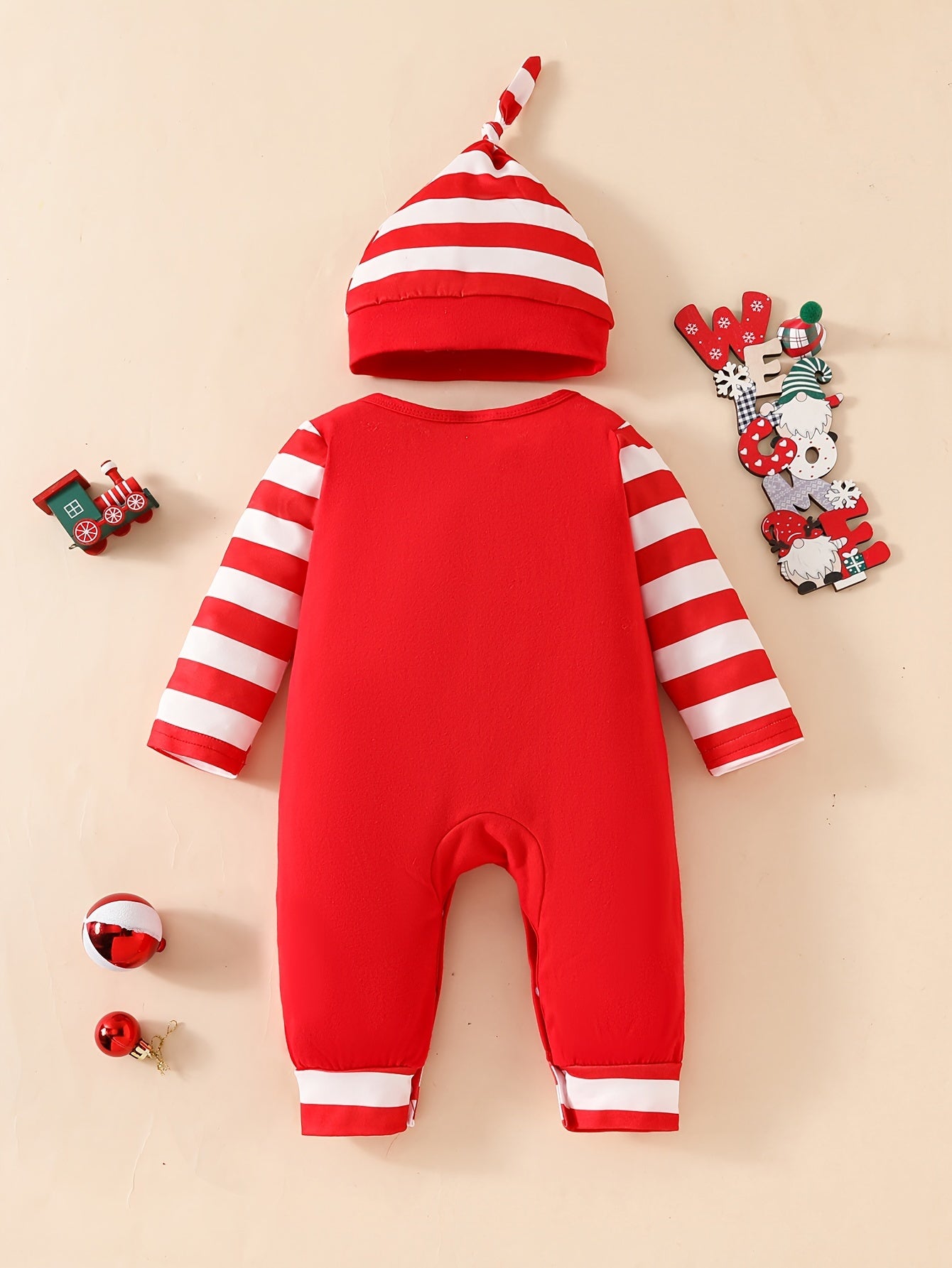Cute Christmas Romper Set - For Baby's First Christmas Memories