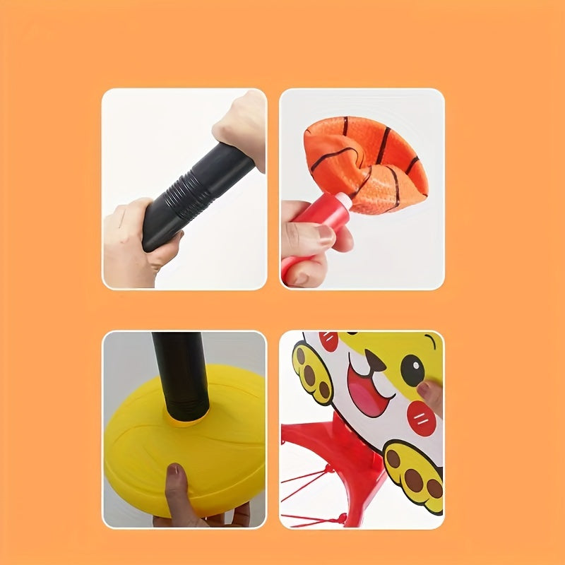 Cheerful Tiger Basketball Hoop - Ideal for Active Kids
