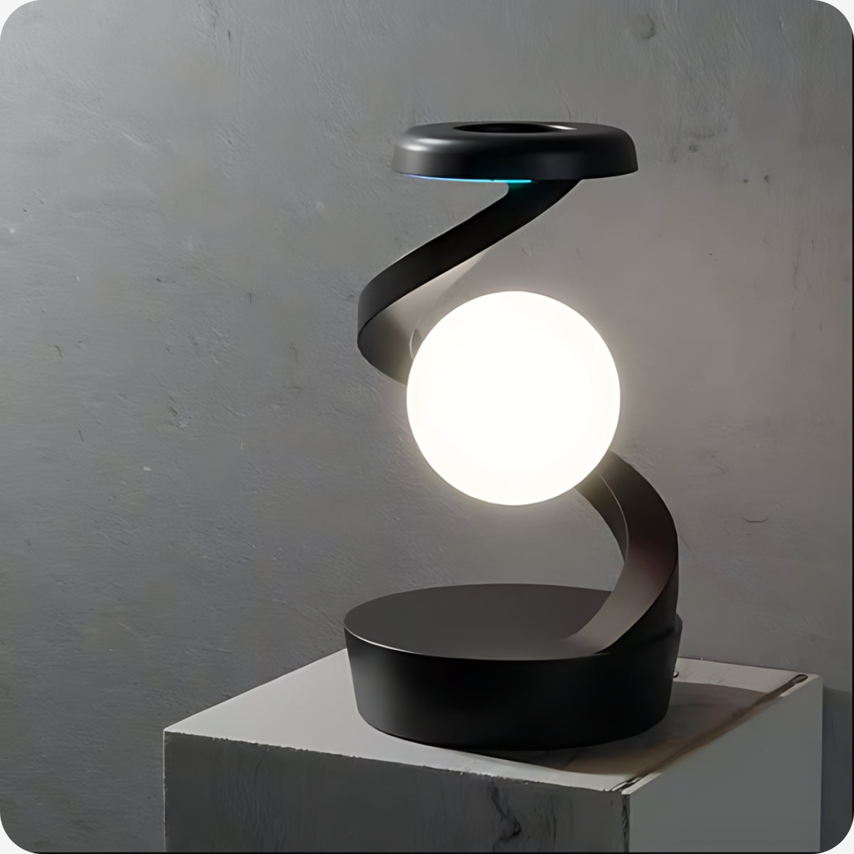 HelixGlow Sphere Lamp - Modern Design with Warm Glow