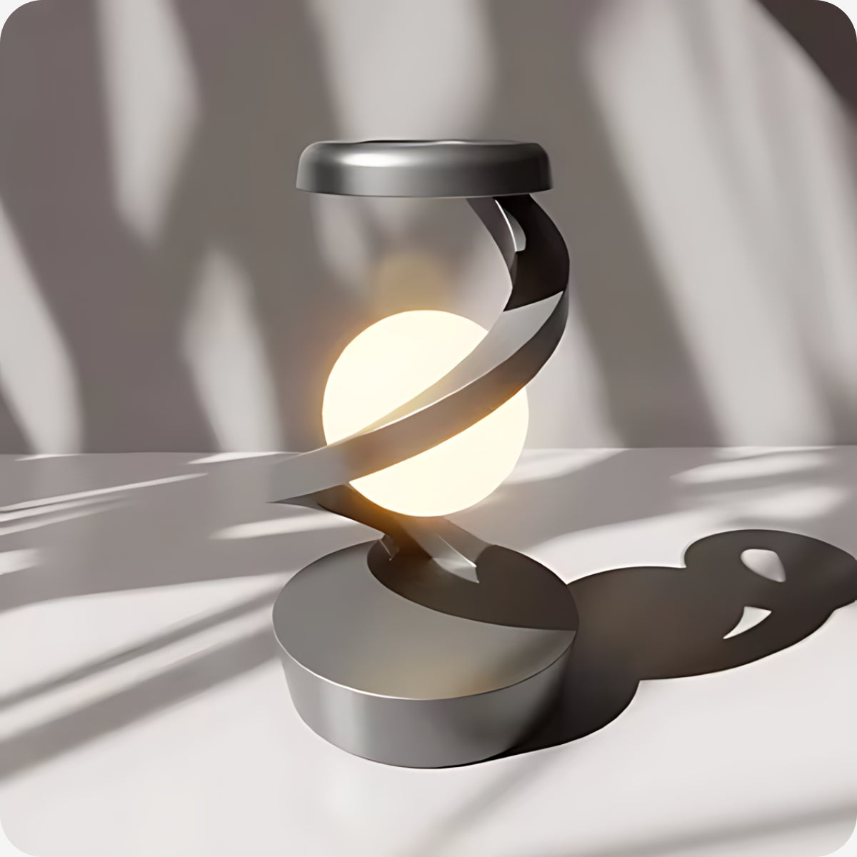 HelixGlow Sphere Lamp - Modern Design with Warm Glow