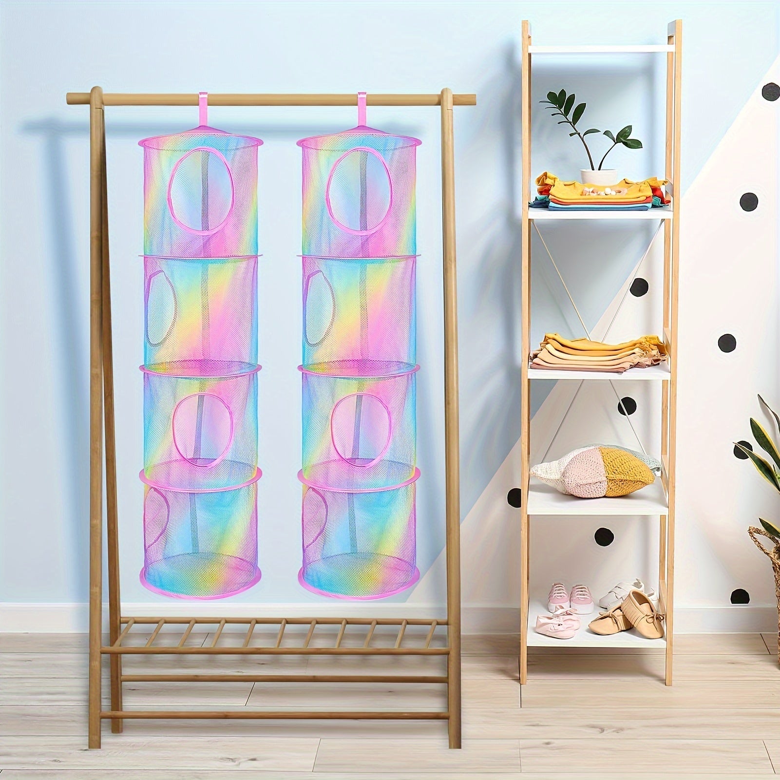 TidyTower 4-Layer Storage Net - Space-Saving and Multifunctional