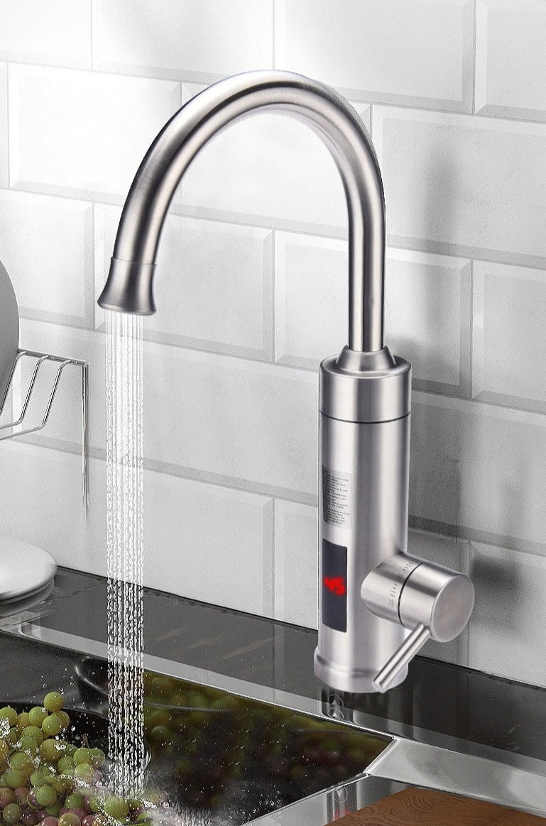 AquaTherm Electric Faucet – Instant-Heat Stainless Steel Tap