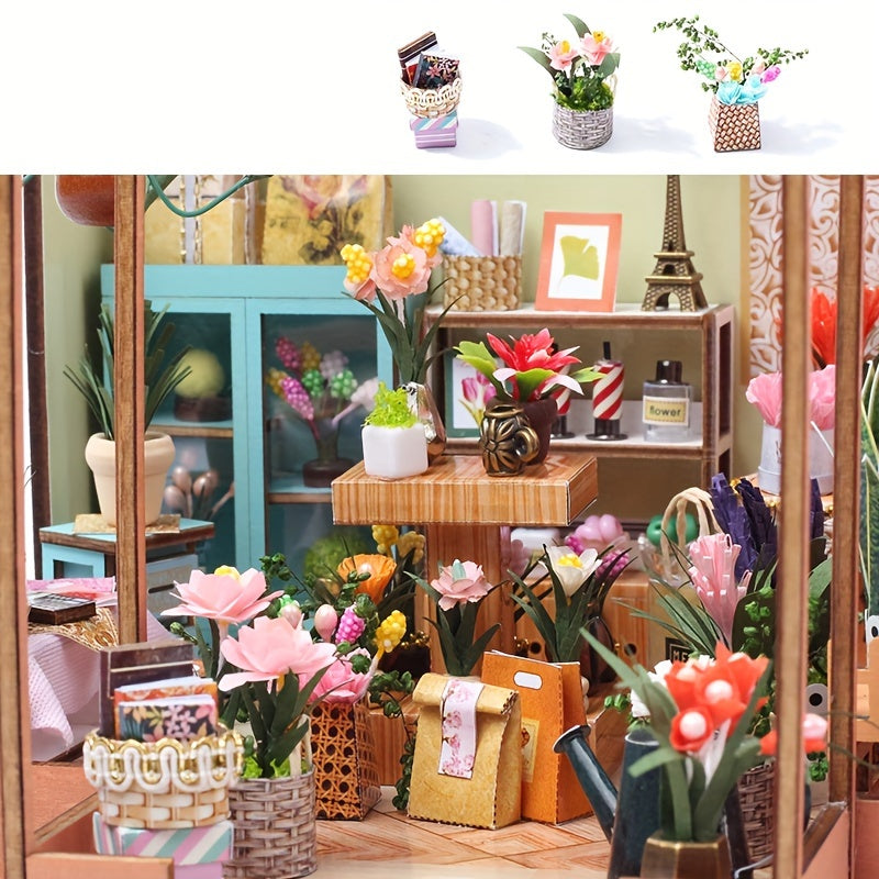 Miniature Greenhouse Book Nook – DIY 3D Model with LED Lighting