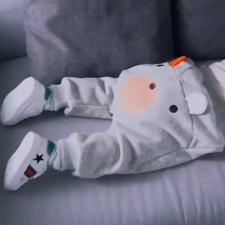 Cute Bear Jogging Pants for Babies – Ideal for Outdoor Adventures in Spring and Autumn