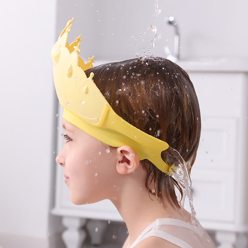 Shower Cap for Children with Ear Protection - Waterproof and Adjustable Bath Cap for Safe Bathing