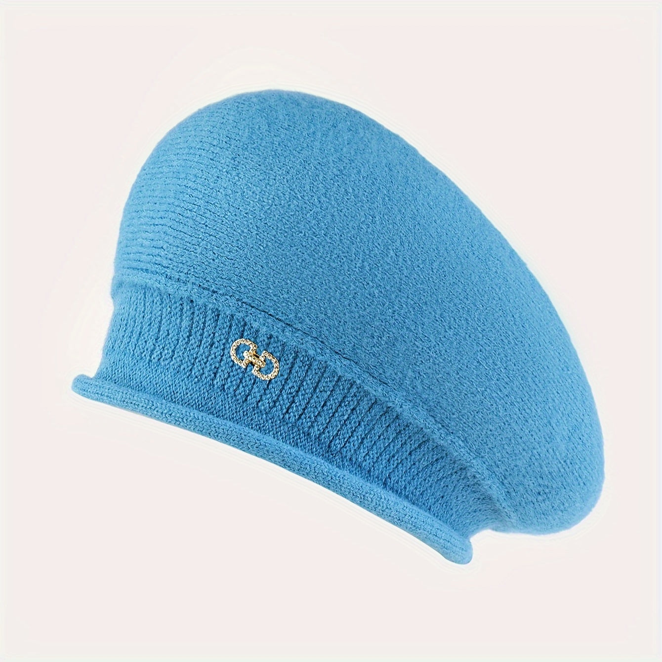 Chic Knitted Beret for Women - Elegance and Warmth for Winter
