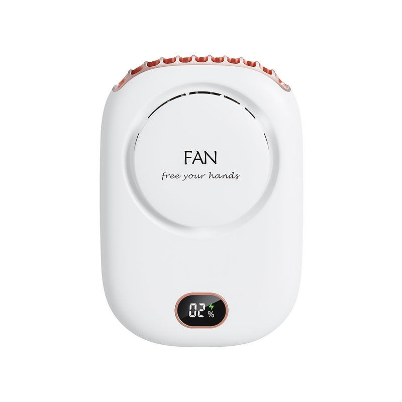 USB Rechargeable Mini Neck Fan – Lightweight with Adjustable Speeds