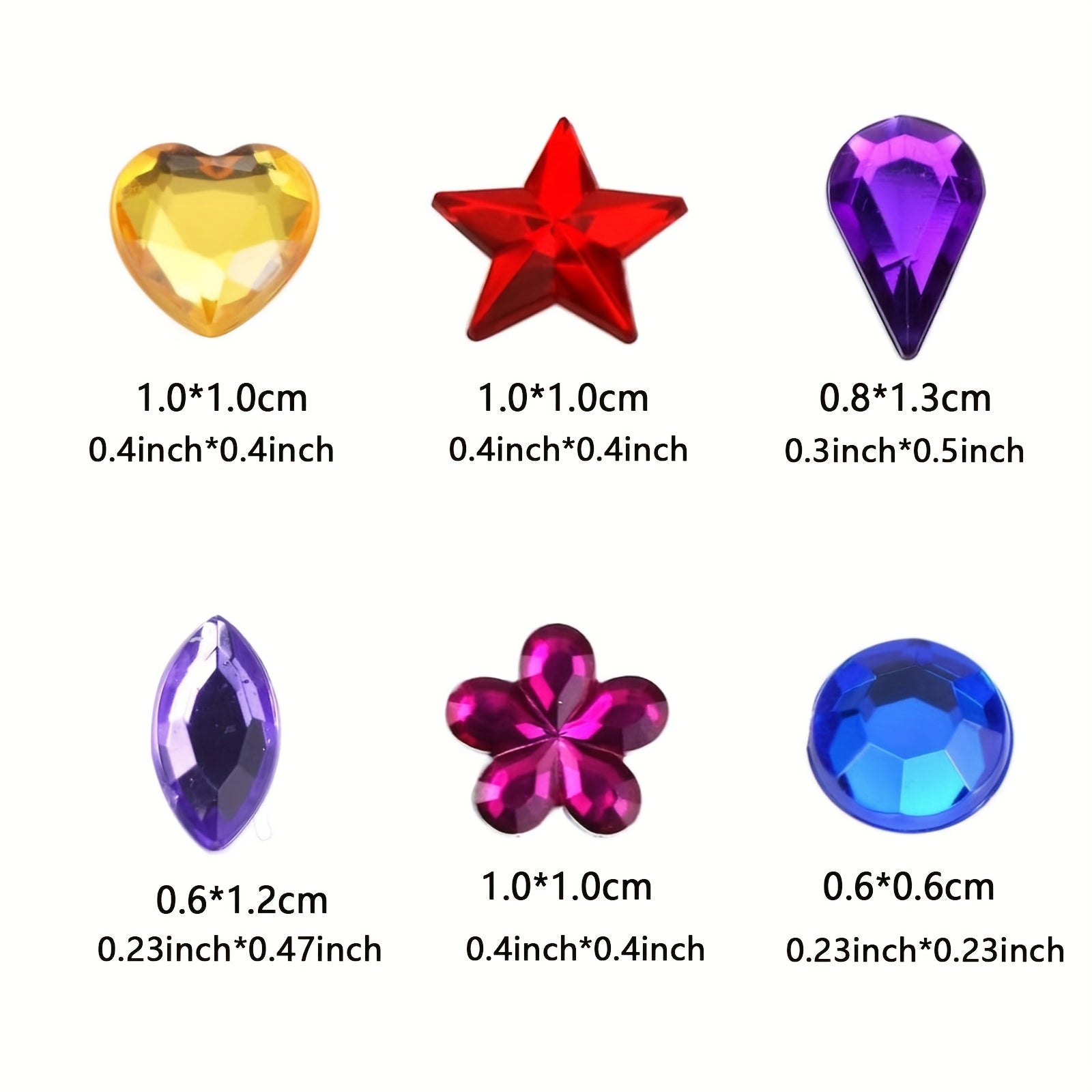 Decorative Acrylic Gems Set – Ideal for Parties and DIY Projects