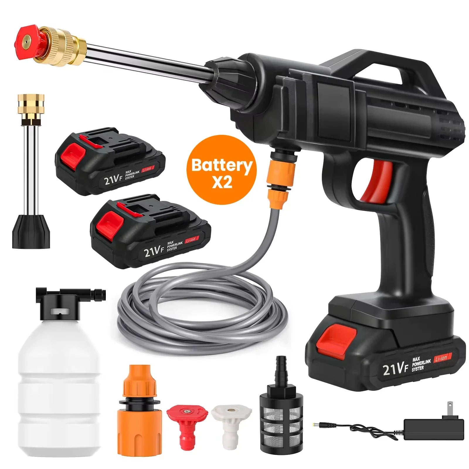 Wireless High-Pressure Cleaner – Powerful Cleaning with Lithium Battery and Convenient Functionality