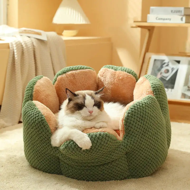 Flower Cat Bed - Soft and Cozy for Your Cat