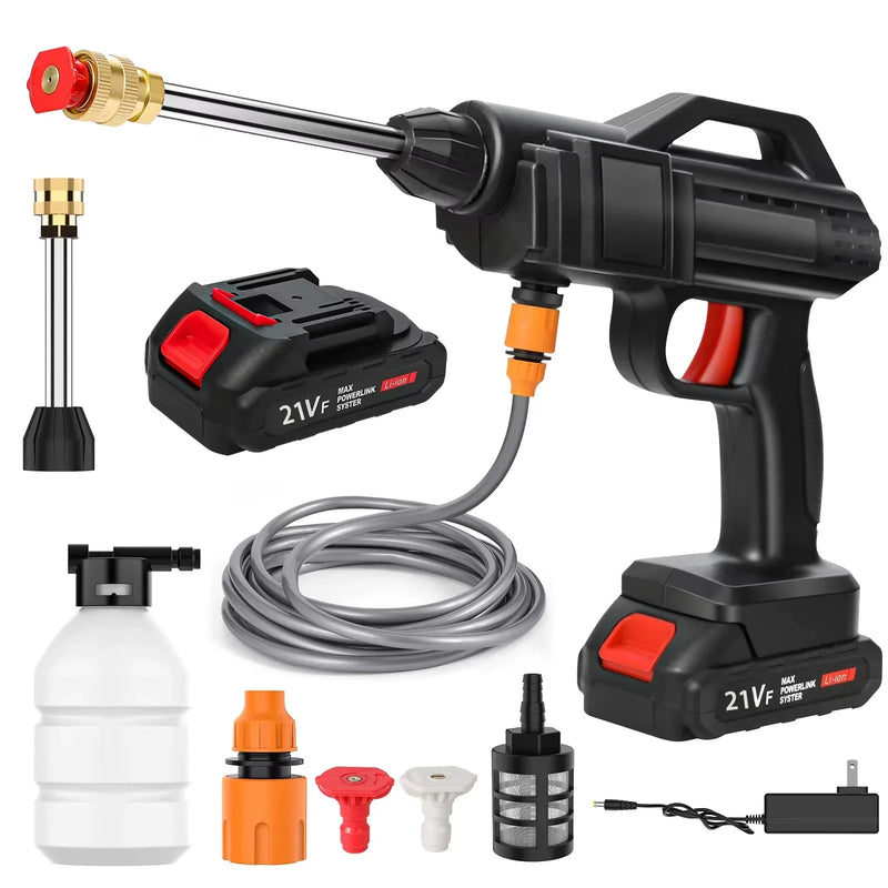 Wireless High-Pressure Cleaner – Powerful Cleaning with Lithium Battery and Convenient Functionality