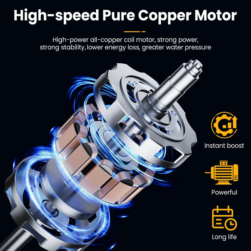 Wireless High-Pressure Cleaner – Powerful Cleaning with Lithium Battery and Convenient Functionality