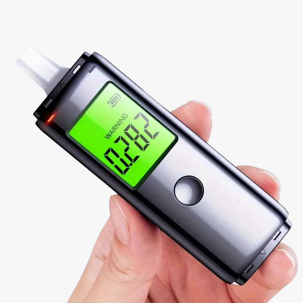 AlcoCheck Electronic Breathalyser – Compact and Rechargeable