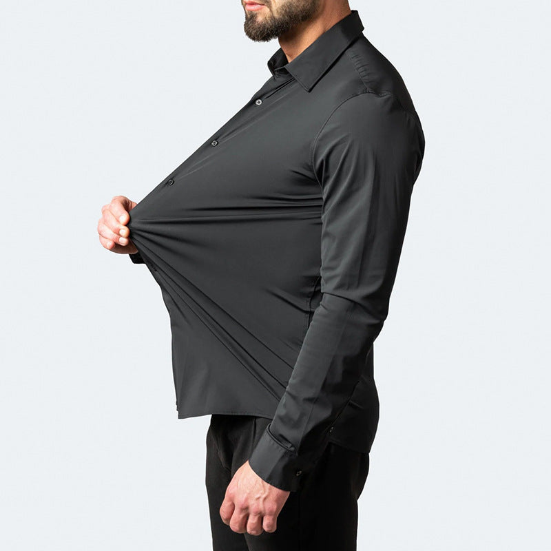 Elegant Stretch Shirt for Men – Comfort and Class