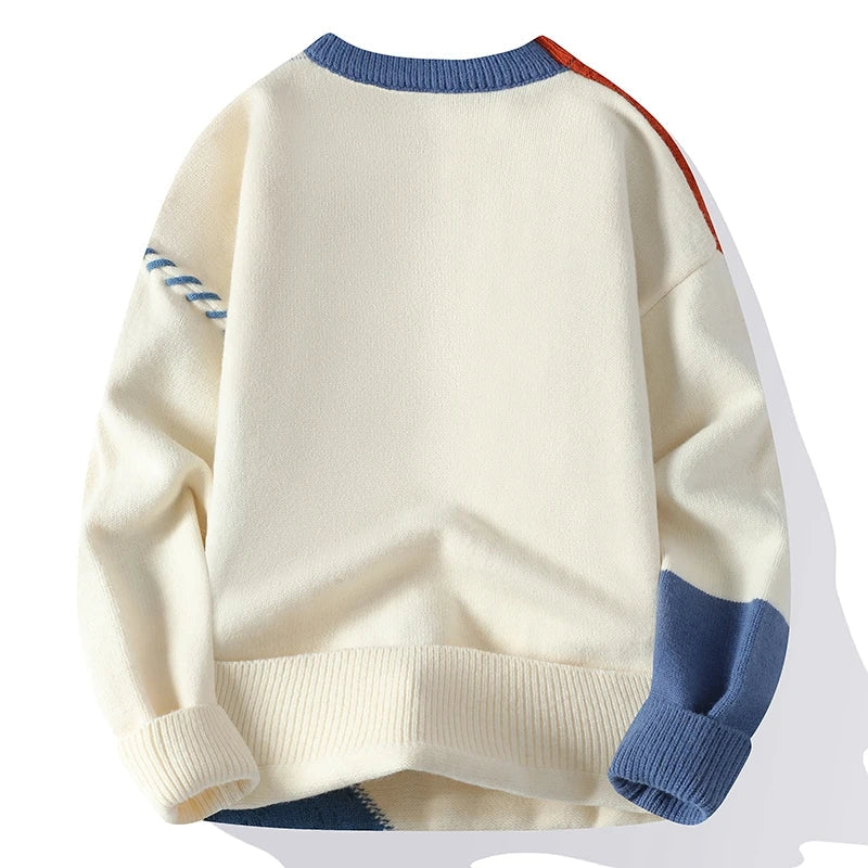 Luna Patchwork Sweater – For a fashionable and warm look