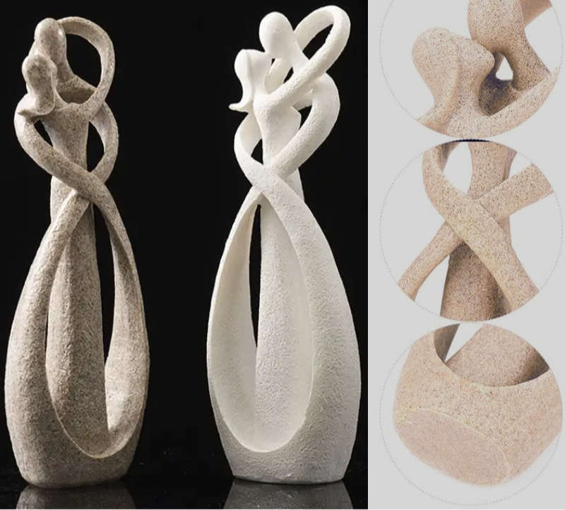 Infinity Embrace – Abstract Sculpture of Eternal Love