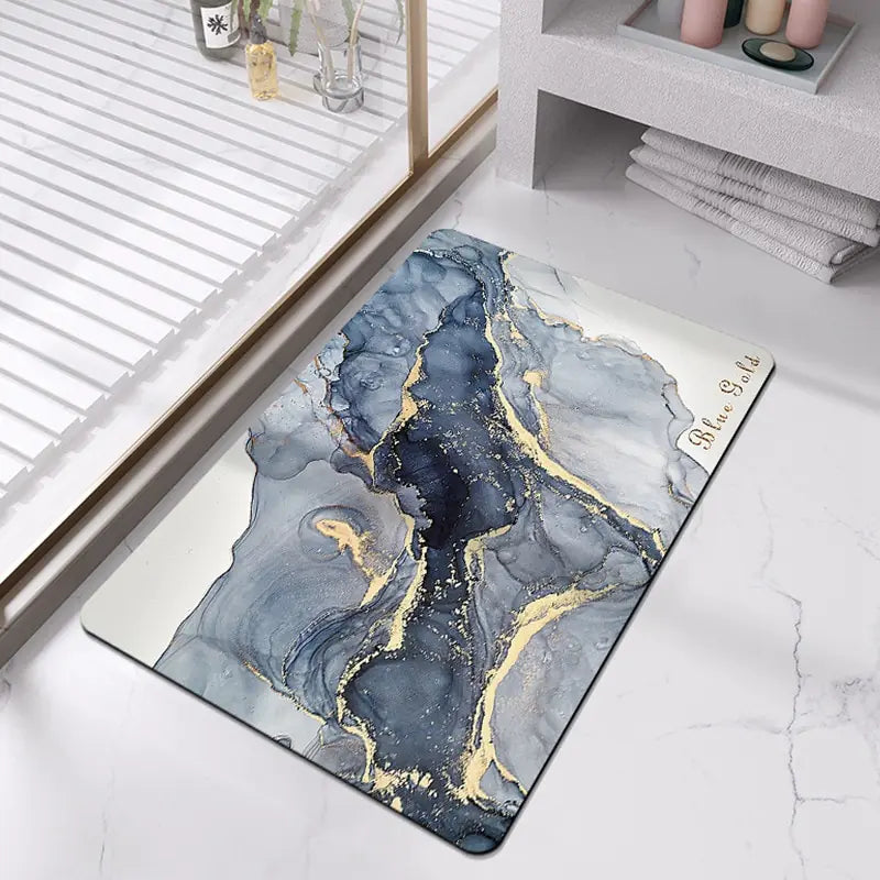 AquaArt Luxe Bath Mat - Water-Absorbing and Quick-Drying