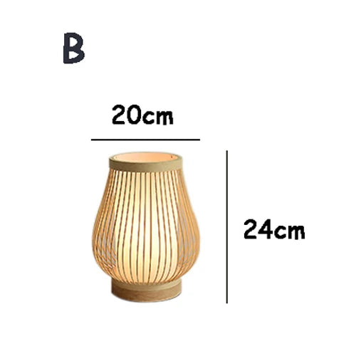 Japanese Bamboo Table Lamp – Zen Style Ambient Lighting