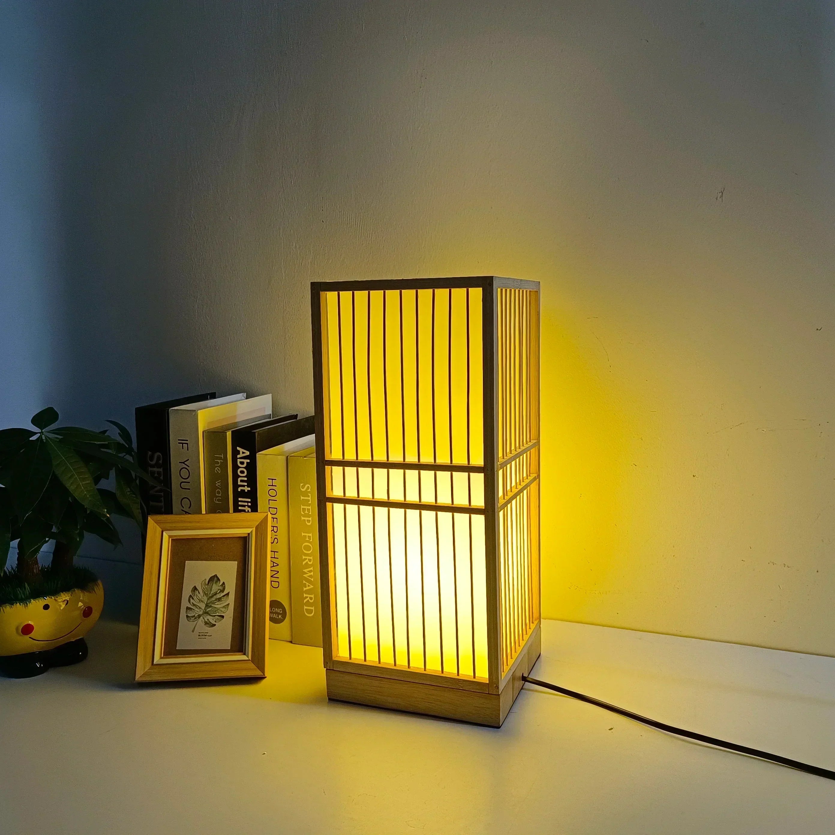 Japanese Bamboo Table Lamp – Zen Style Ambient Lighting
