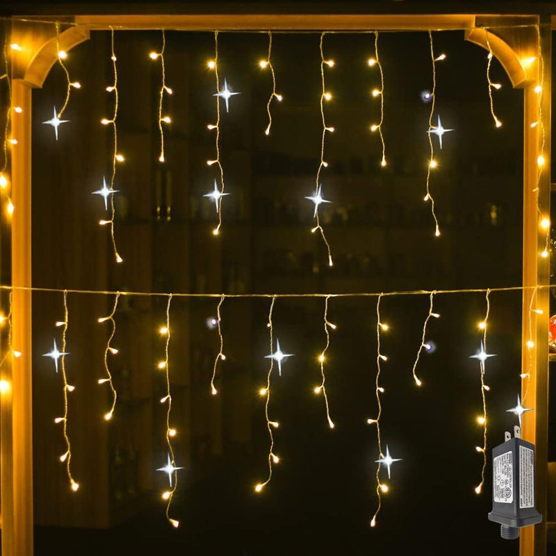 Festive LED Light Curtain – Outdoor Decorative Hanging Illumination