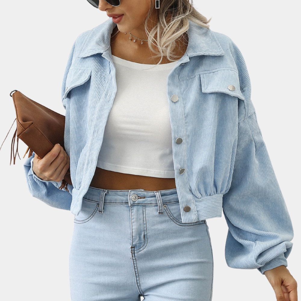 Elina - Ribbed Velvet Women's Jacket