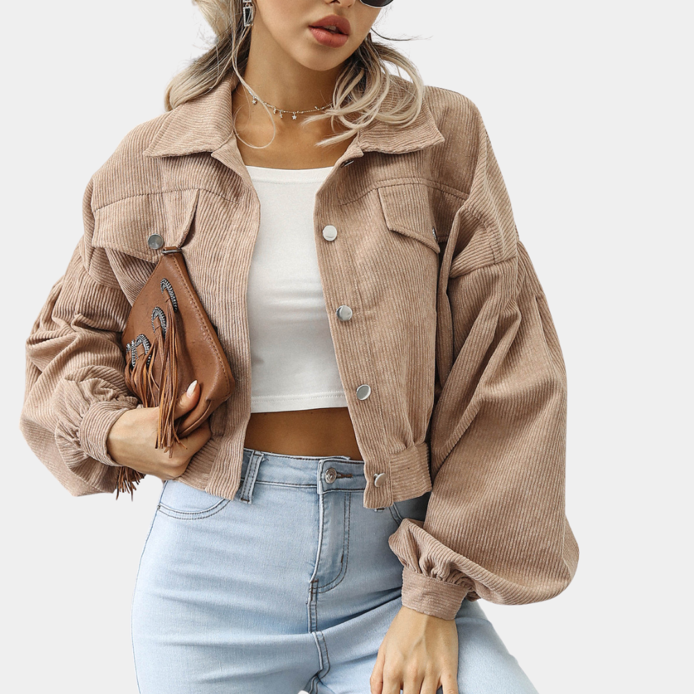 Elina - Ribbed Velvet Women's Jacket