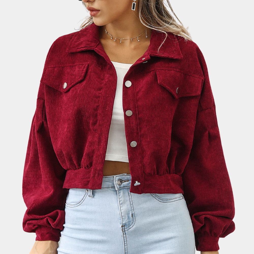 Elina - Ribbed Velvet Women's Jacket