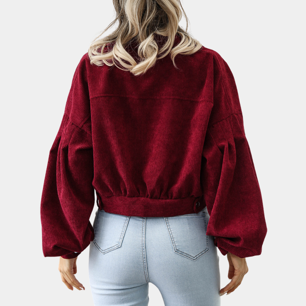 Elina - Ribbed Velvet Women's Jacket