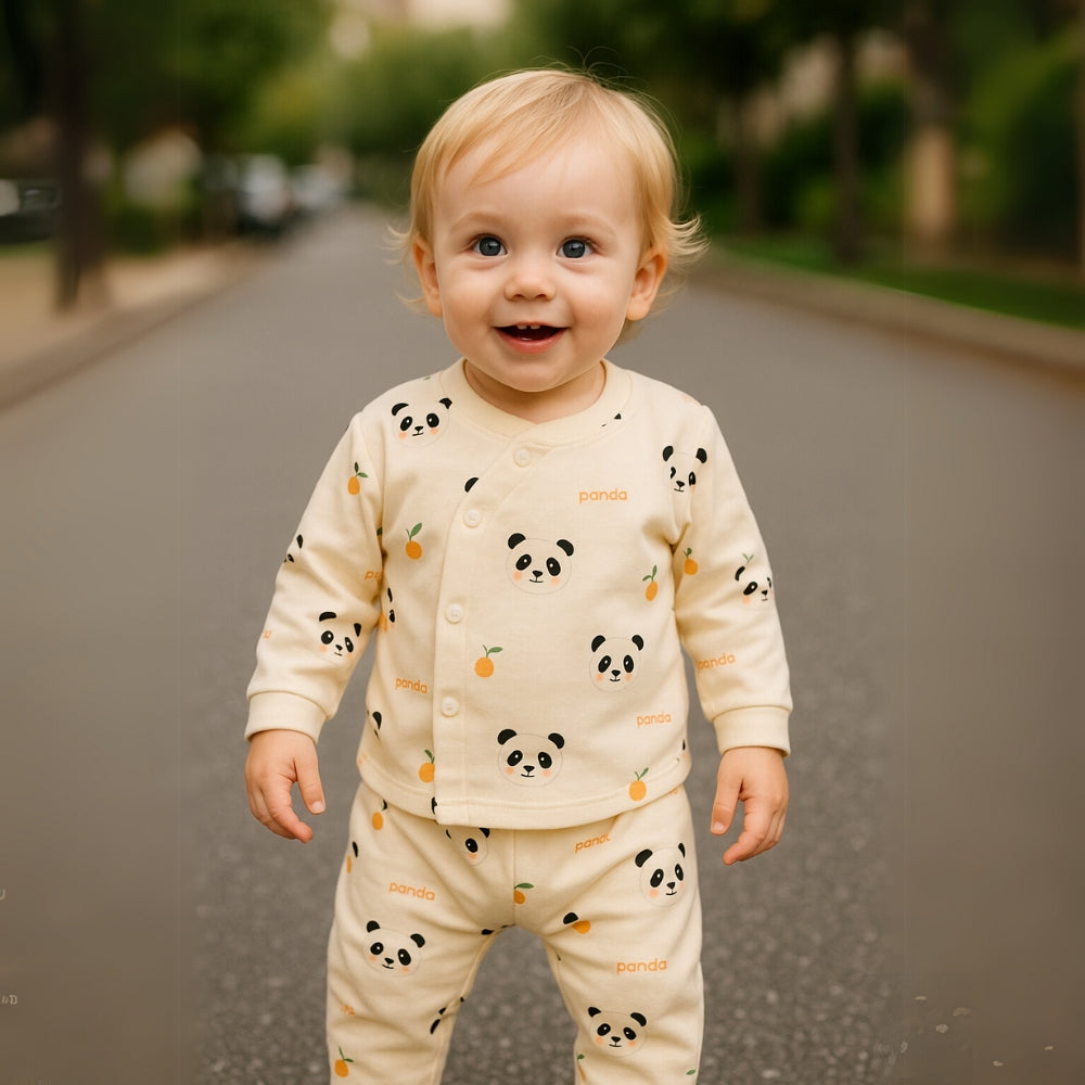 Dear Animal Print Baby Set – Comfortable and Cute Day and Night