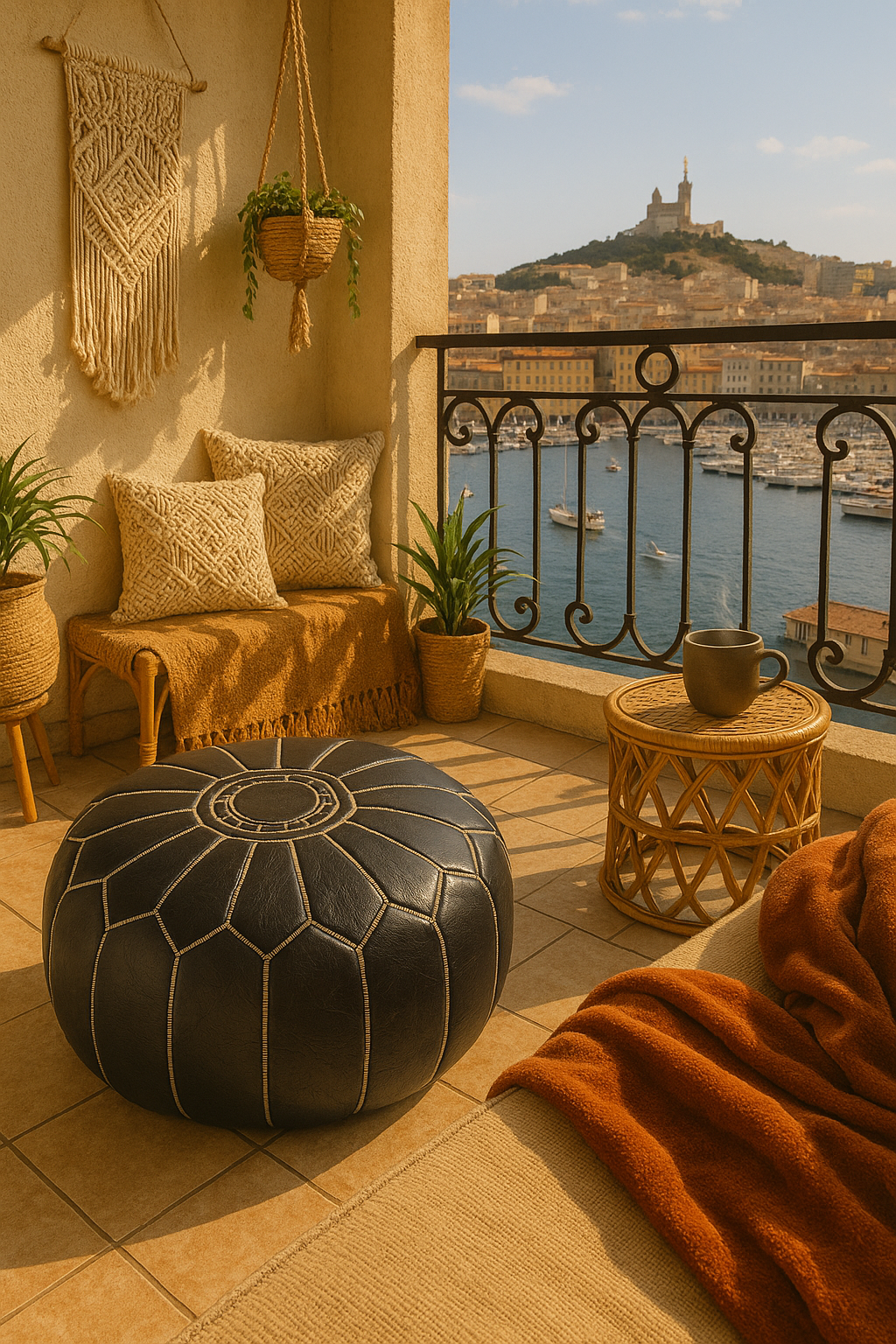 Luxury Leather Pouf – Comfort and Design