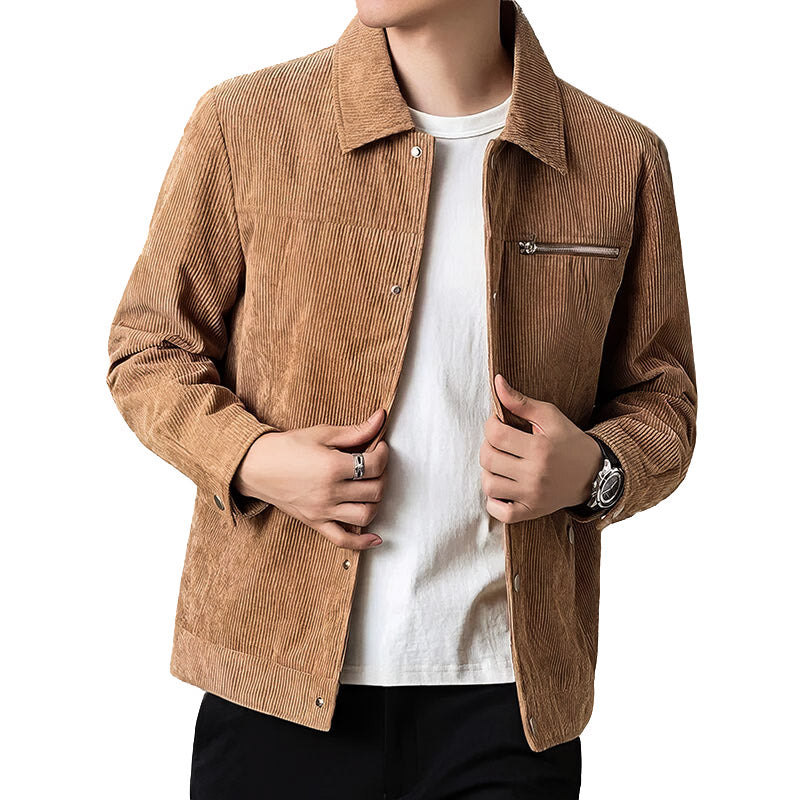 Modern Corduroy Coach Jacket – Stylish Layer for Men