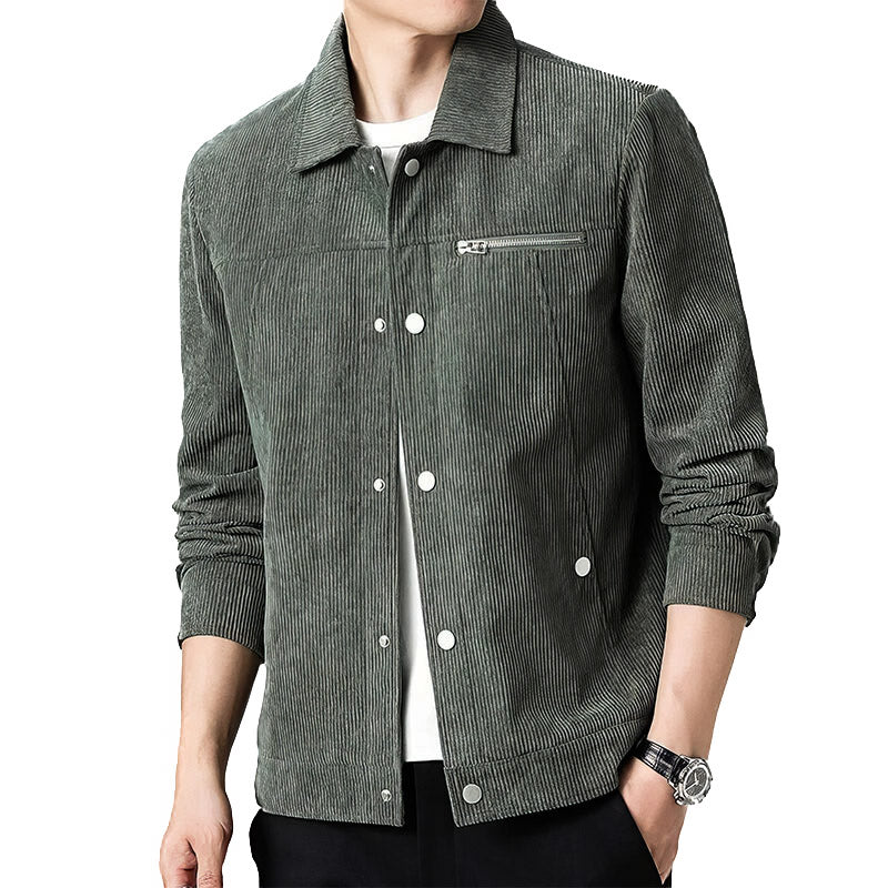Modern Corduroy Coach Jacket – Stylish Layer for Men