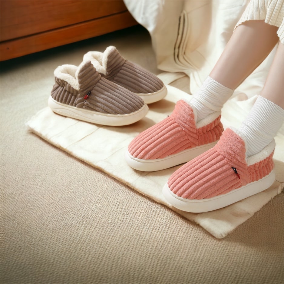 Ladies Fleece Slippers - Warm and Stylish