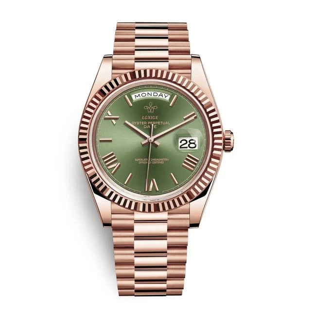 Automatic Men's Watch with Day and Date Display – Timeless and Elegant