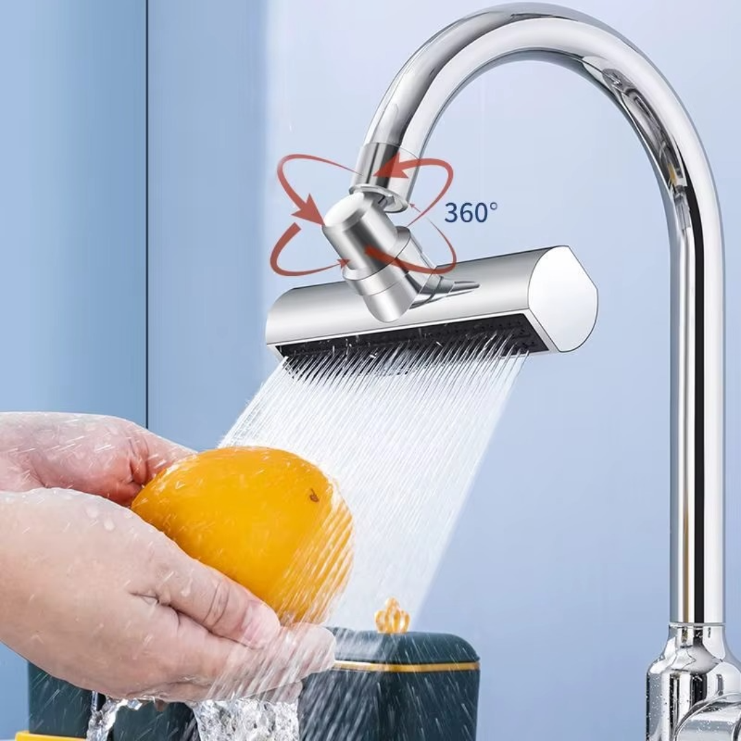 FlexiFlow Tap Attachment – 4 Settings & 360° Rotatable