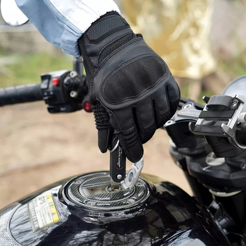 AirFlex Motorcycle Gloves – Breathable PU Leather for Comfort and Safety