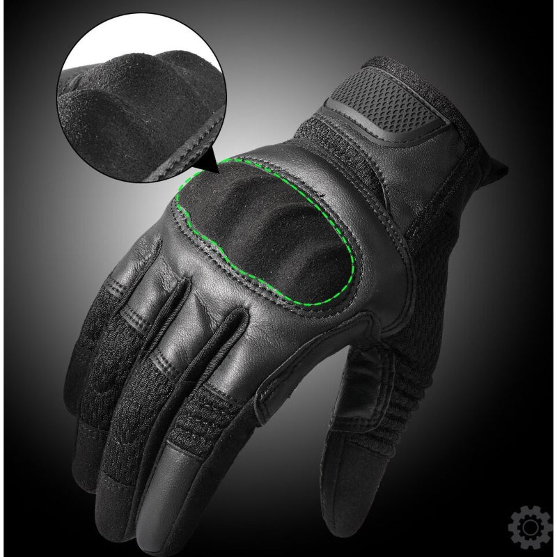 AirFlex Motorcycle Gloves – Breathable PU Leather for Comfort and Safety