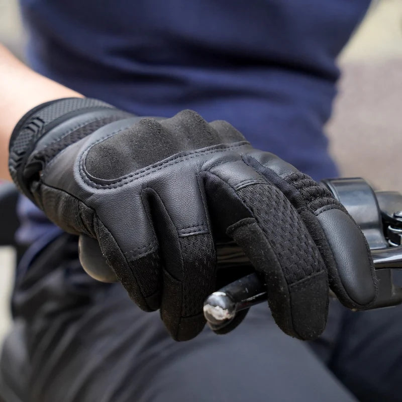 AirFlex Motorcycle Gloves – Breathable PU Leather for Comfort and Safety