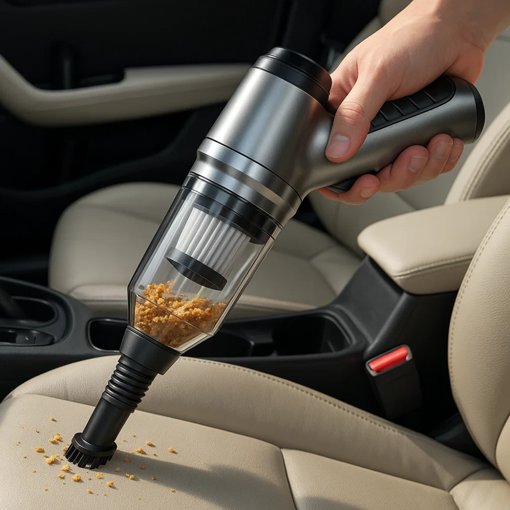 PowerClean Wireless Car Vacuum Cleaner – Compact and Super Powerful