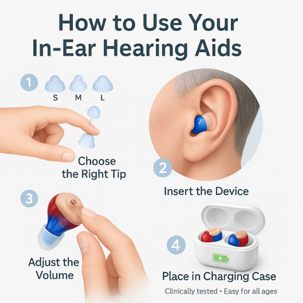 Rechargeable Hearing Amplifier – Invisible & Powerful Sound