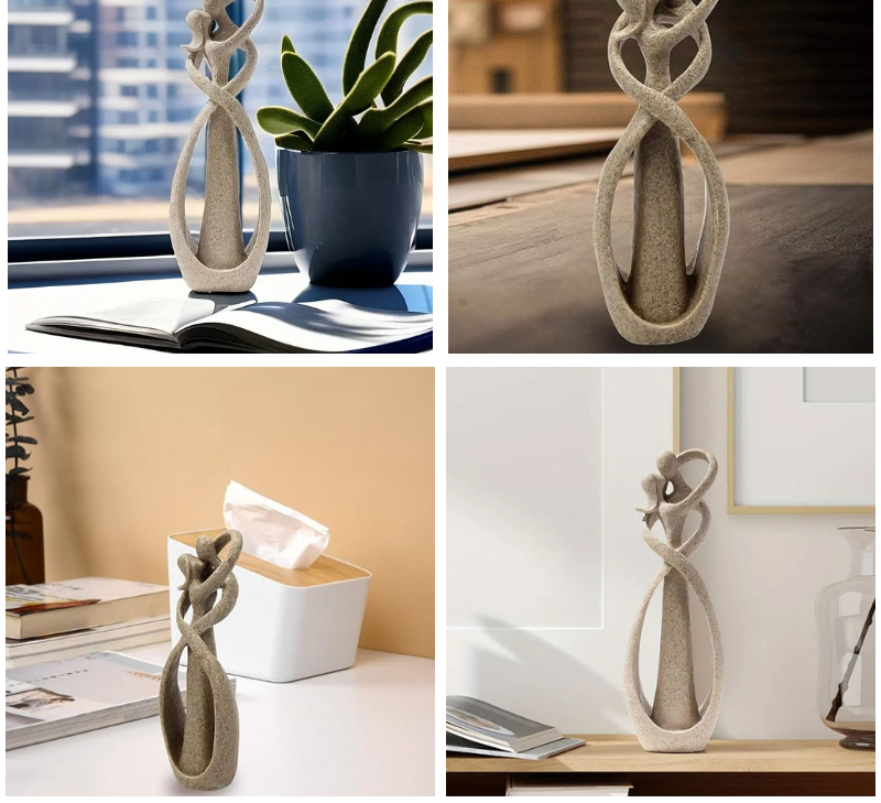 Infinity Embrace – Abstract Sculpture of Eternal Love